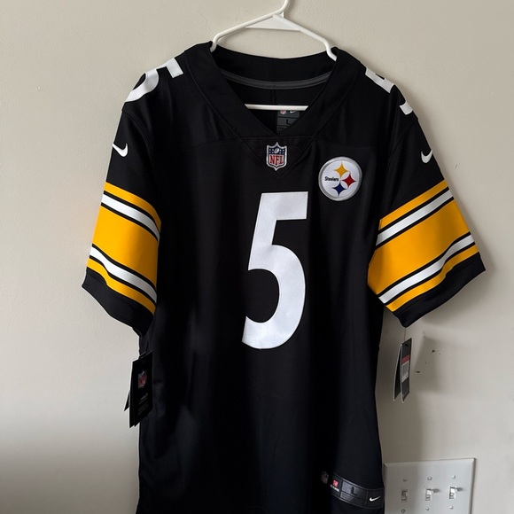 Nike Black and Yellow Men's Jersey